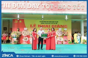 ZINCA GROUP VINH DỰ TRAO TẶNG QUỸ KHUYẾN HỌC 15.000.000 ĐỒNG NHÂN DỊP KHAI GIẢNG NĂM HỌC 2023-2024 CHO HỌC SINH TRƯỜNG THCS TÂY MỖ HÀ NỘI